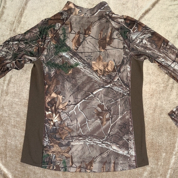 Field & Stream Realtree long sleeve Quarter Zip Pullover Size XL Smartwick - Picture 9 of 9